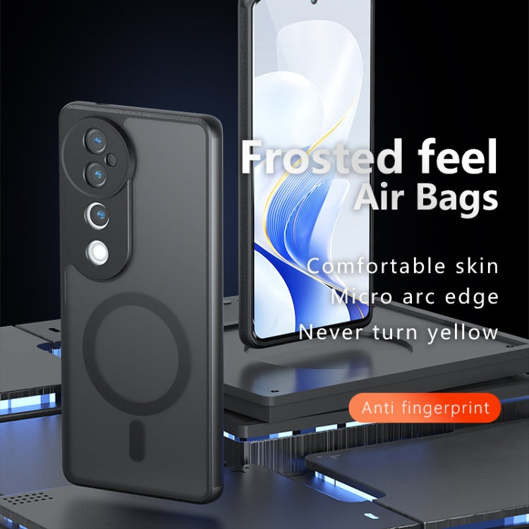 For vivo S19 Pro Armor MagSafe PC Hybrid TPU Phone Case - Frosted Black