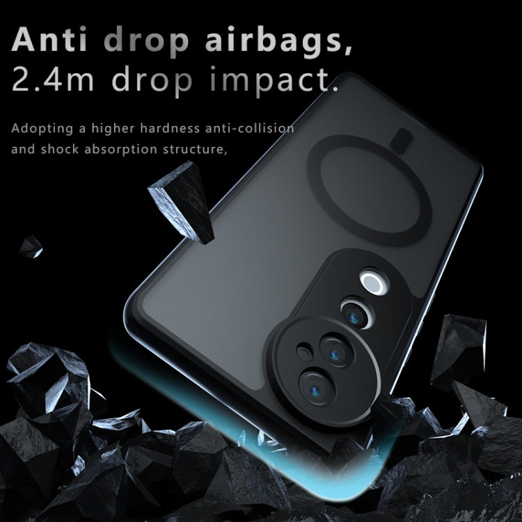 For vivo S19 Pro Armor MagSafe PC Hybrid TPU Phone Case - Frosted Black
