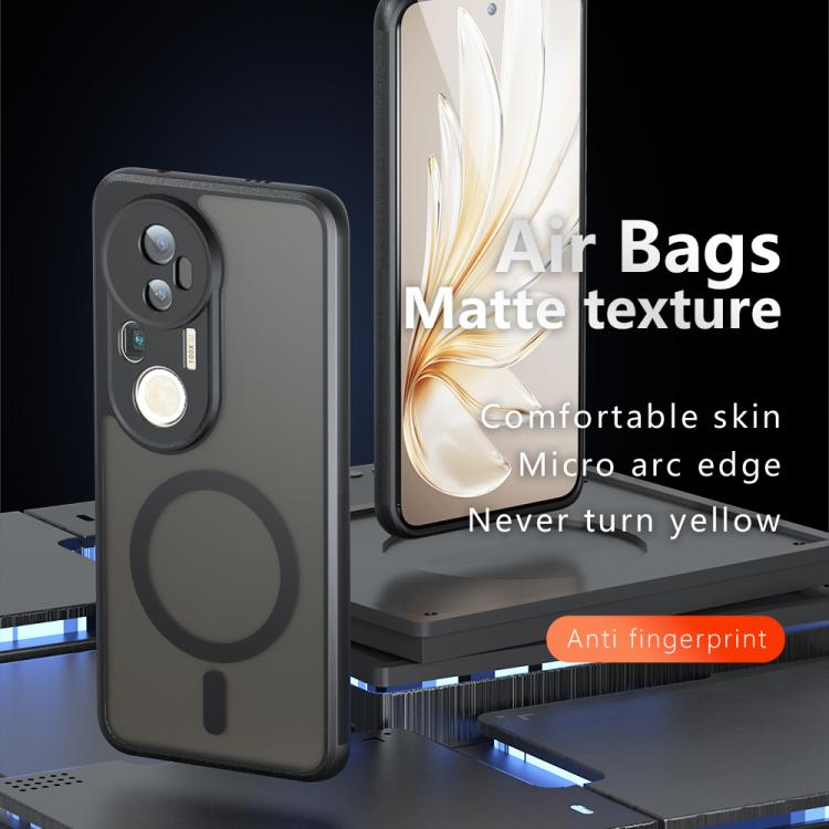 For vivo S20 Pro Armor MagSafe PC Hybrid TPU Phone Case - Frosted Black
