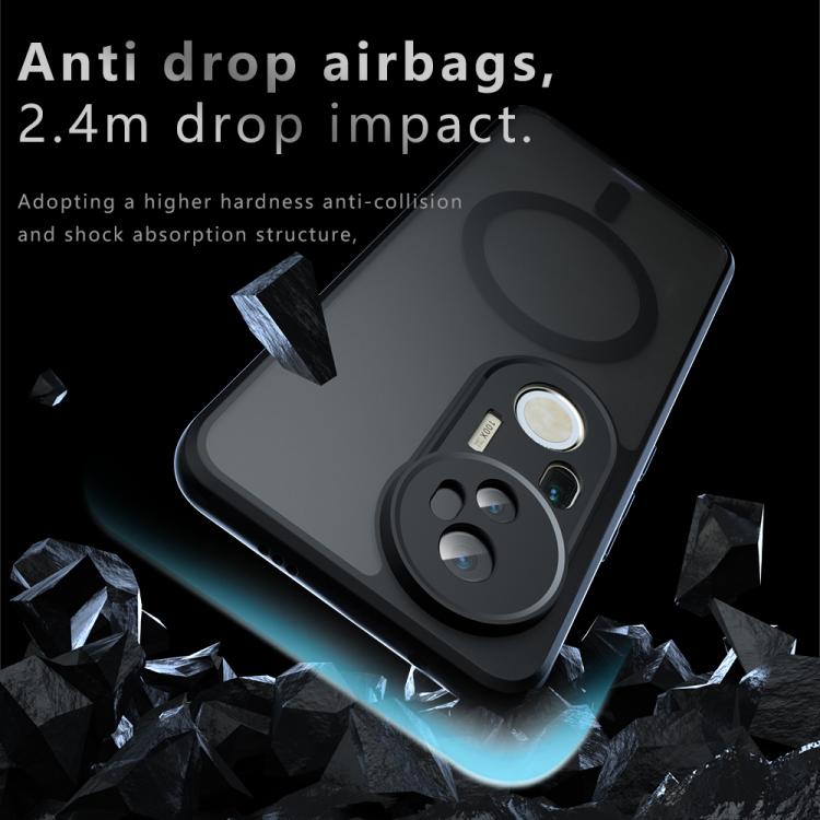 For vivo S20 Pro Armor MagSafe PC Hybrid TPU Phone Case - Frosted Black