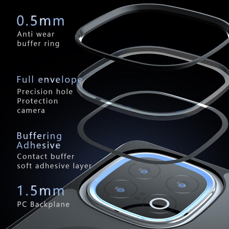 For vivo iQOO 13 Armor MagSafe PC Hybrid TPU Phone Case - Frosted Black