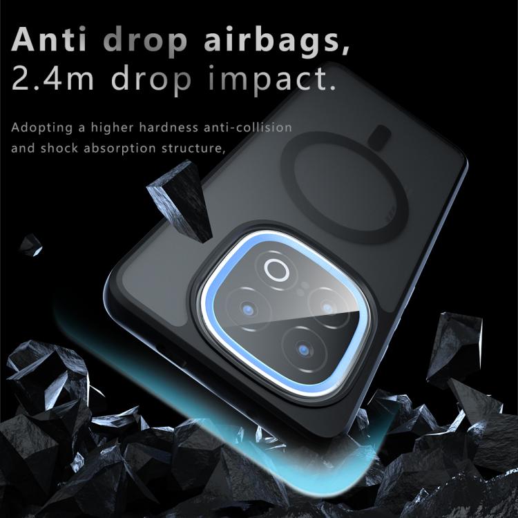 For vivo iQOO 13 Armor MagSafe PC Hybrid TPU Phone Case - Frosted Black