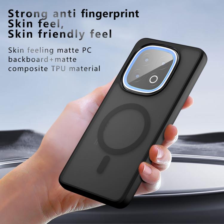 For vivo iQOO 13 Armor MagSafe PC Hybrid TPU Phone Case - Frosted Black