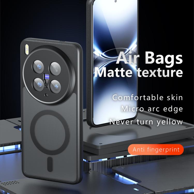 For vivo X200 Ultra Armor MagSafe PC Hybrid TPU Phone Case - Frosted Black