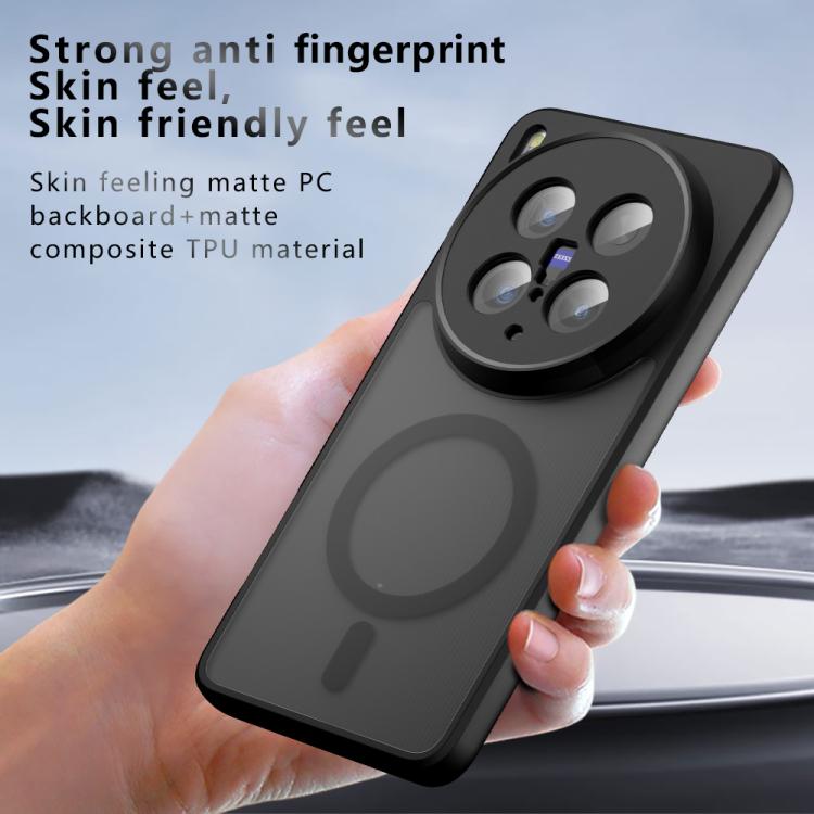 For vivo X200 Ultra Armor MagSafe PC Hybrid TPU Phone Case - Frosted Black