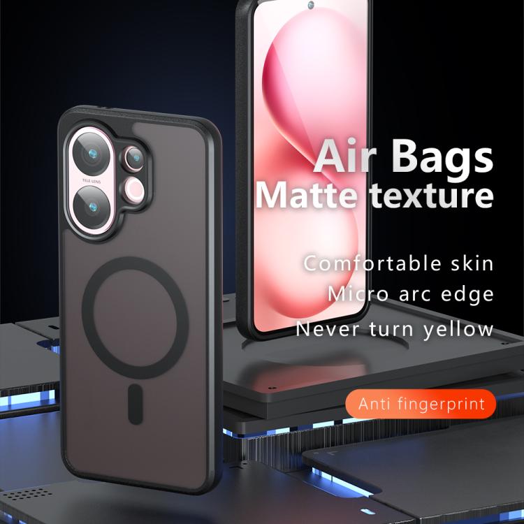 For vivo V30 Armor MagSafe PC Hybrid TPU Phone Case - Frosted Black