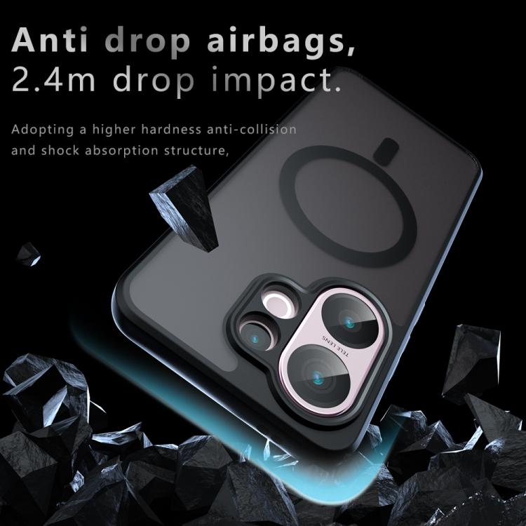 For vivo V30 Armor MagSafe PC Hybrid TPU Phone Case - Frosted Black
