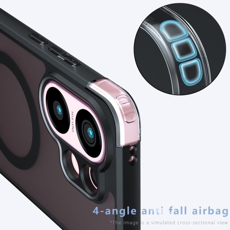 For vivo V30 Armor MagSafe PC Hybrid TPU Phone Case - Frosted Black