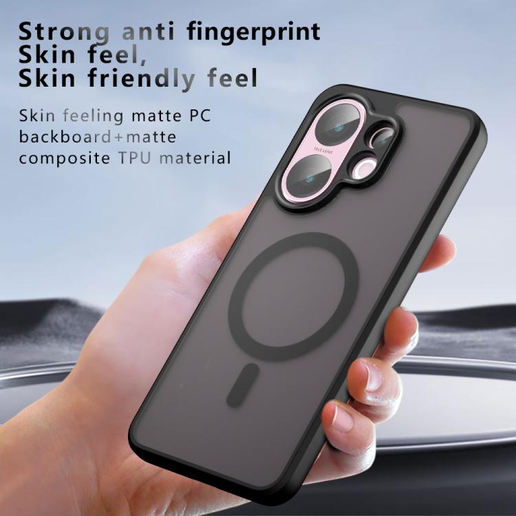 For vivo V30 Armor MagSafe PC Hybrid TPU Phone Case - Frosted Black