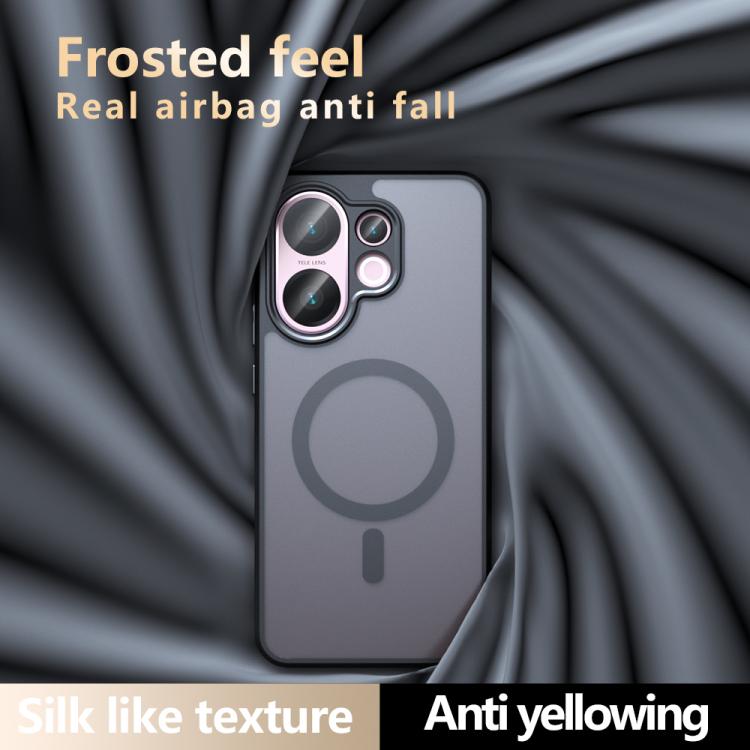 For vivo V30 Armor MagSafe PC Hybrid TPU Phone Case - Frosted Black