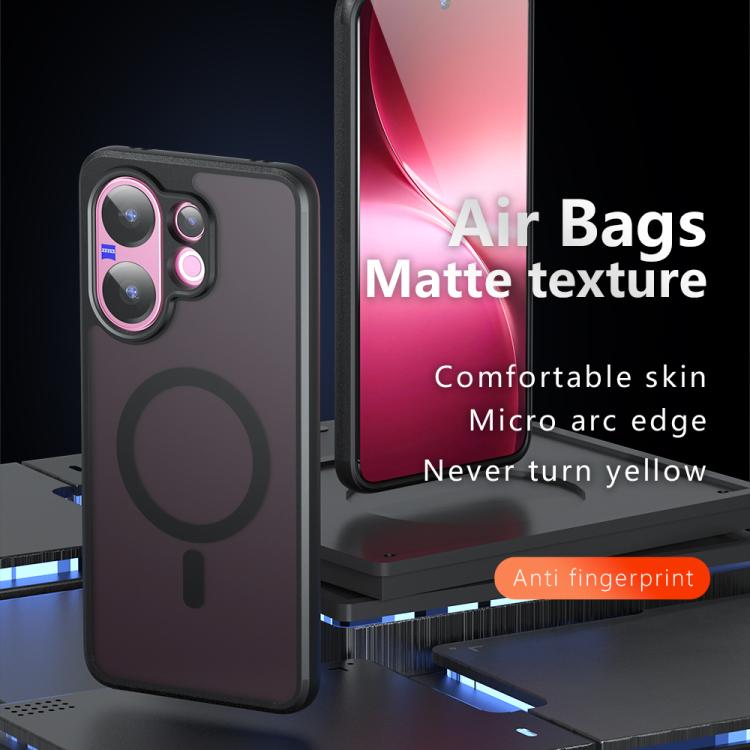 For vivo V60 5G Armor MagSafe PC Hybrid TPU Phone Case - Frosted Black