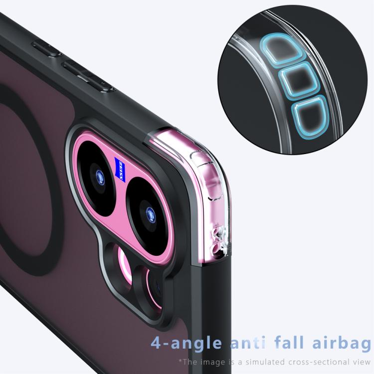 For vivo V60 5G Armor MagSafe PC Hybrid TPU Phone Case - Frosted Black