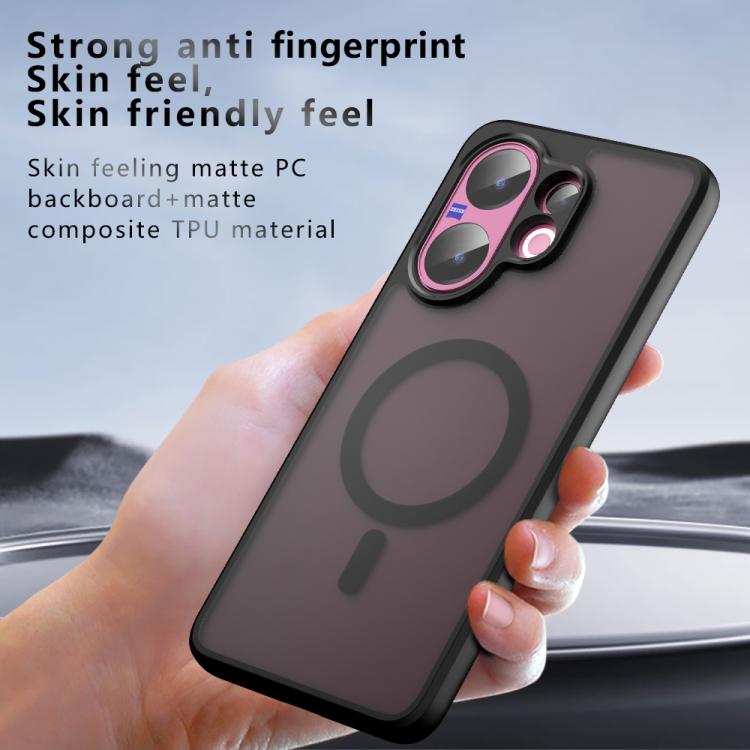 For vivo V60 5G Armor MagSafe PC Hybrid TPU Phone Case - Frosted Black
