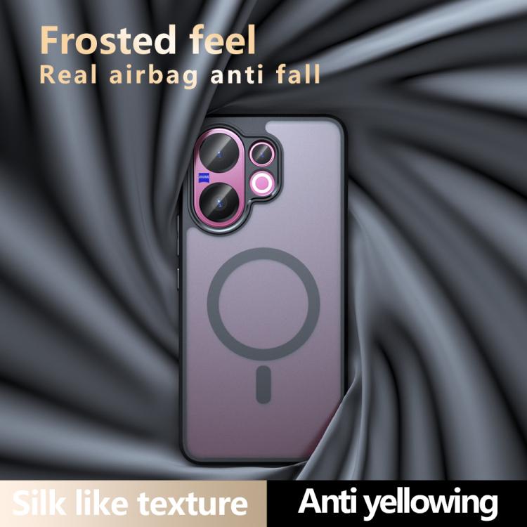 For vivo V60 5G Armor MagSafe PC Hybrid TPU Phone Case - Frosted Black