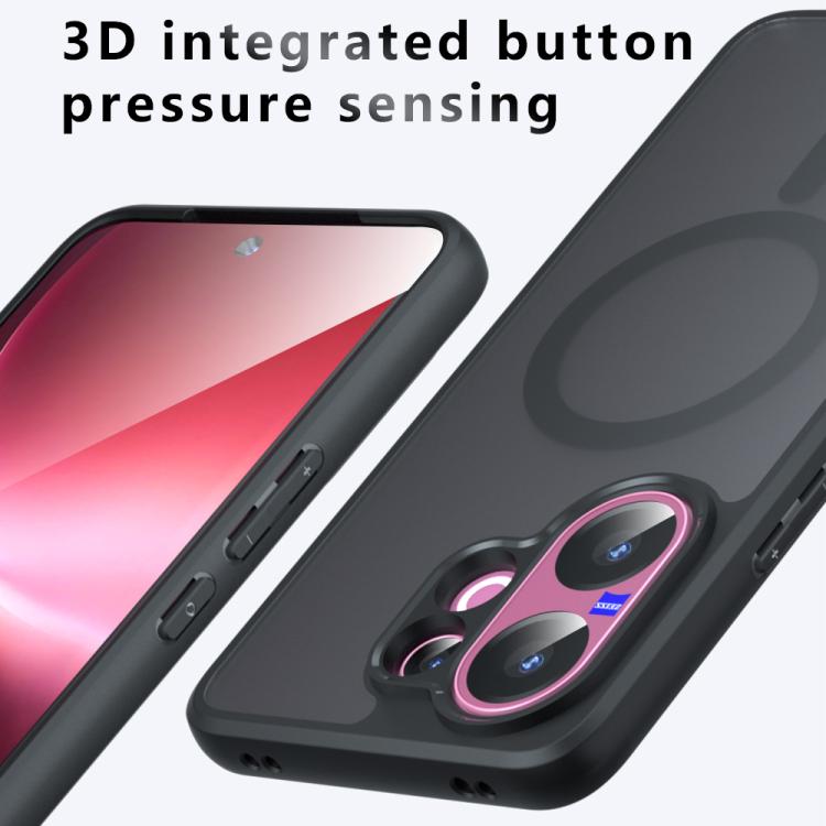 For vivo V60 5G Armor MagSafe PC Hybrid TPU Phone Case - Frosted Black