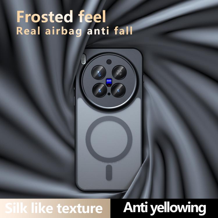 For vivo X300 Pro Armor MagSafe PC Hybrid TPU Phone Case - Frosted Black
