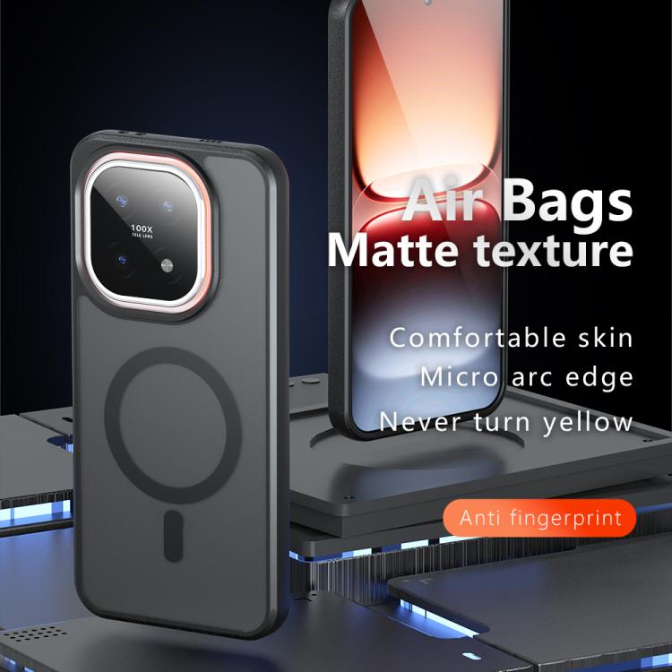 For vivo iQOO 15 Armor MagSafe PC Hybrid TPU Phone Case - Frosted Black