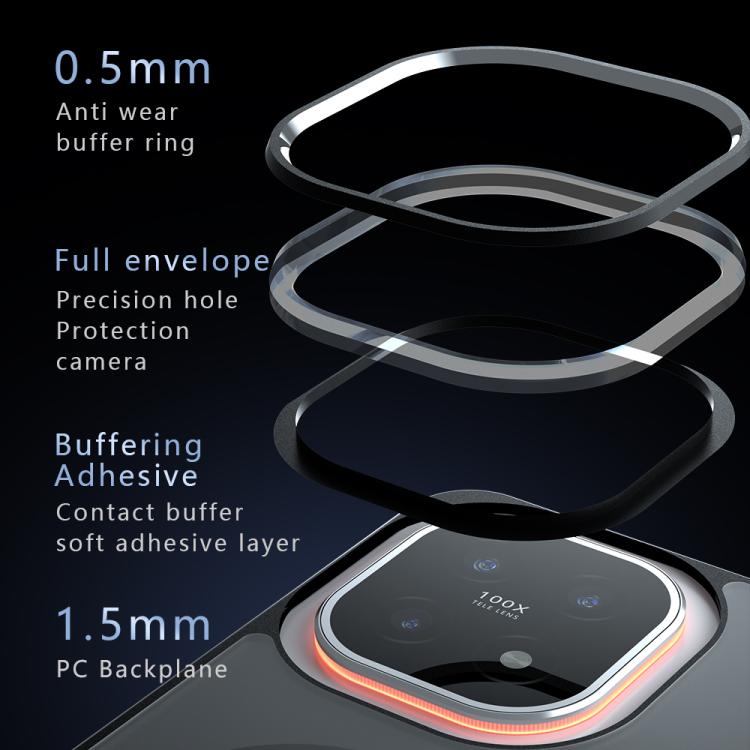 For vivo iQOO 15 Armor MagSafe PC Hybrid TPU Phone Case - Frosted Black