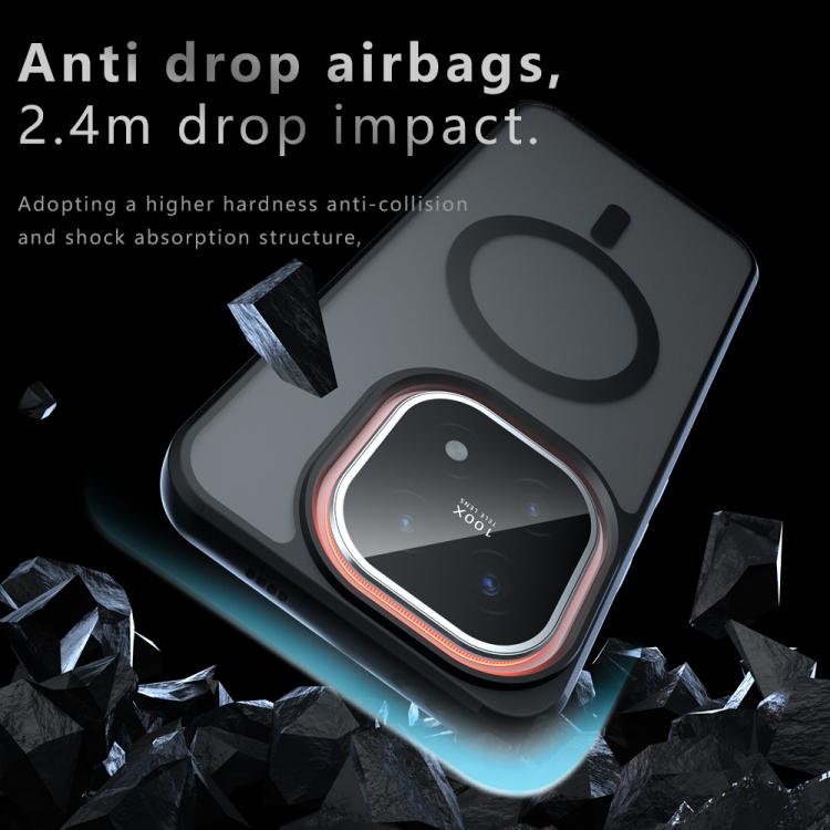 For vivo iQOO 15 Armor MagSafe PC Hybrid TPU Phone Case - Frosted Black
