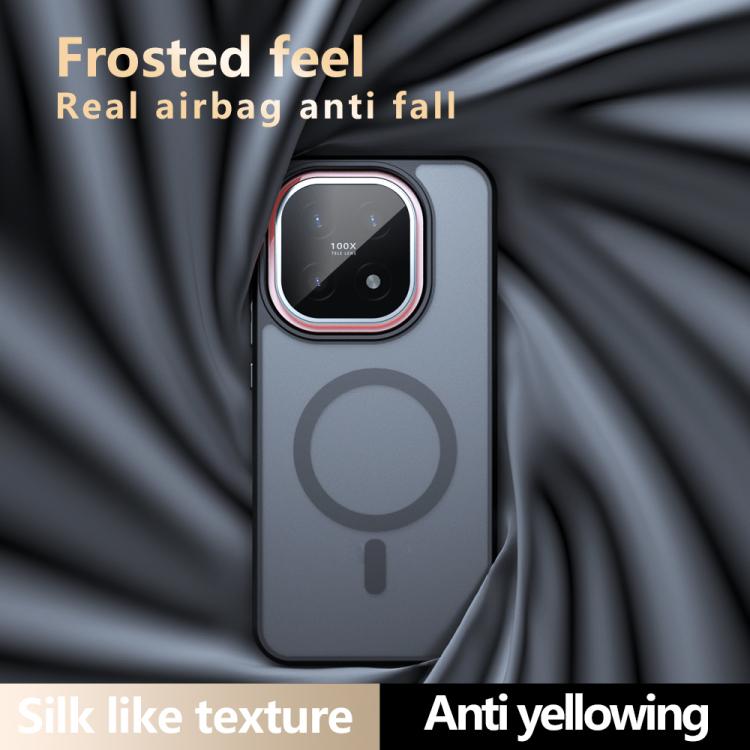 For vivo iQOO 15 Armor MagSafe PC Hybrid TPU Phone Case - Frosted Black