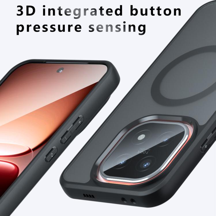For vivo iQOO 15 Armor MagSafe PC Hybrid TPU Phone Case - Frosted Black