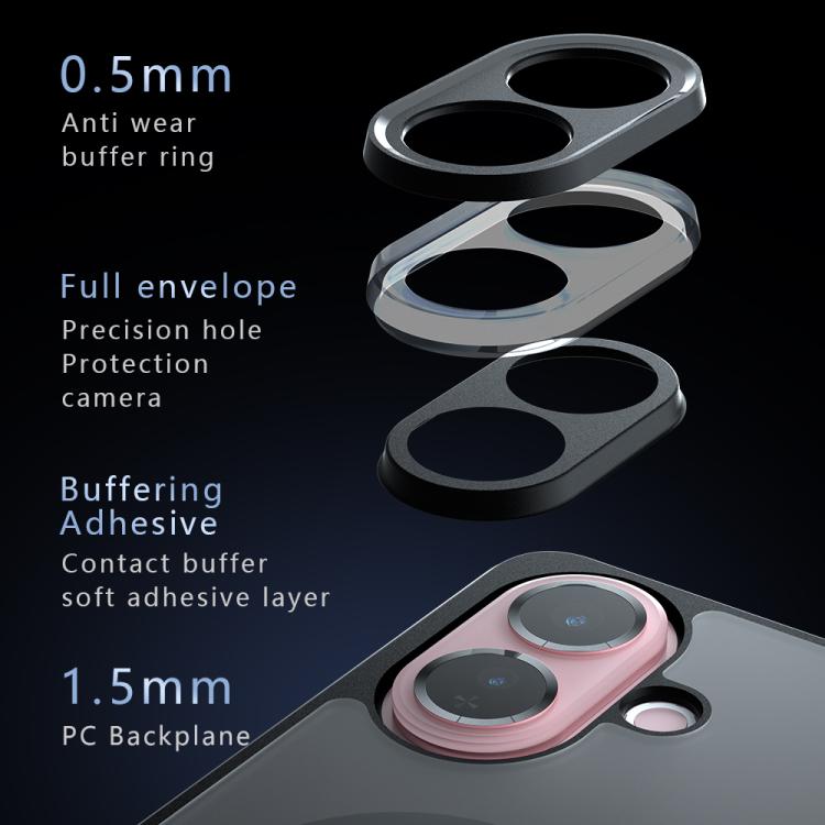 For vivo V60 Lite 5G / 4G Armor MagSafe PC Hybrid TPU Phone Case - Frosted Black