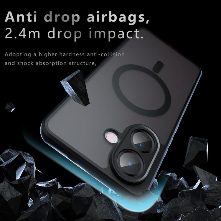 For vivo V60 Lite 5G / 4G Armor MagSafe PC Hybrid TPU Phone Case - Frosted Black