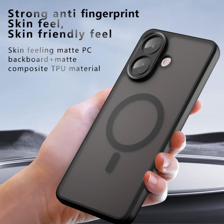 For vivo V60 Lite 5G / 4G Armor MagSafe PC Hybrid TPU Phone Case - Frosted Black