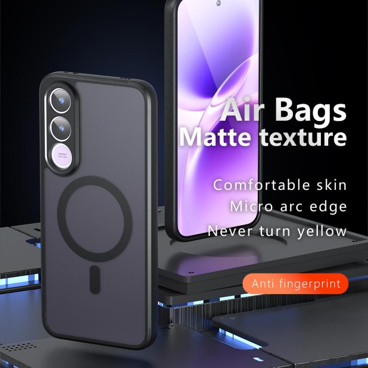 For vivo V70 FE 5G Armor MagSafe PC Hybrid TPU Phone Case - Frosted Black