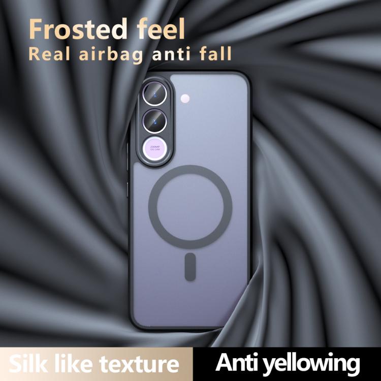 For vivo V70 FE 5G Armor MagSafe PC Hybrid TPU Phone Case - Frosted Black