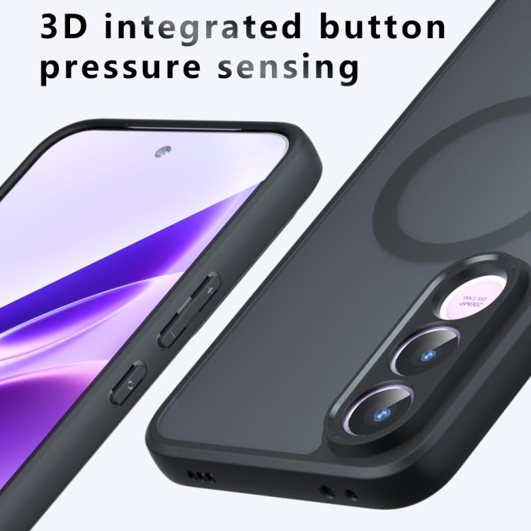 For vivo V70 FE 5G Armor MagSafe PC Hybrid TPU Phone Case - Frosted Black