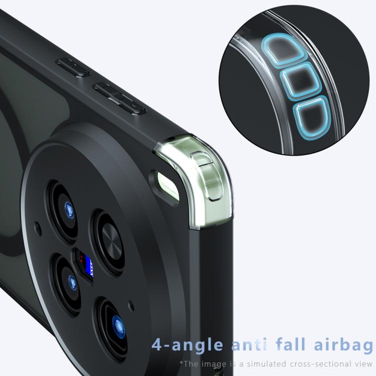 For vivo X300 Ultra Armor MagSafe PC Hybrid TPU Phone Case - Frosted Black