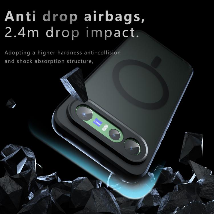 For vivo S50 Pro mini / X300 FE 5G Armor MagSafe PC Hybrid TPU Phone Case - Frosted Black