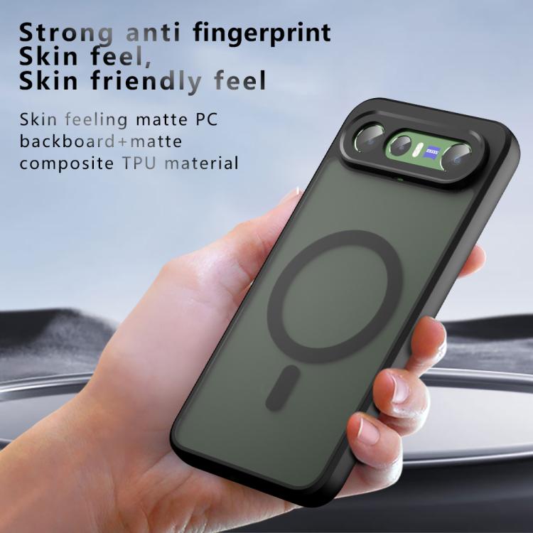 For vivo S50 Pro mini / X300 FE 5G Armor MagSafe PC Hybrid TPU Phone Case - Frosted Black