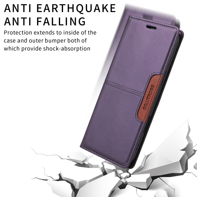 For iPhone 11 Pro GQUTROBE G01 RFID Anti-theft Leather Phone Case