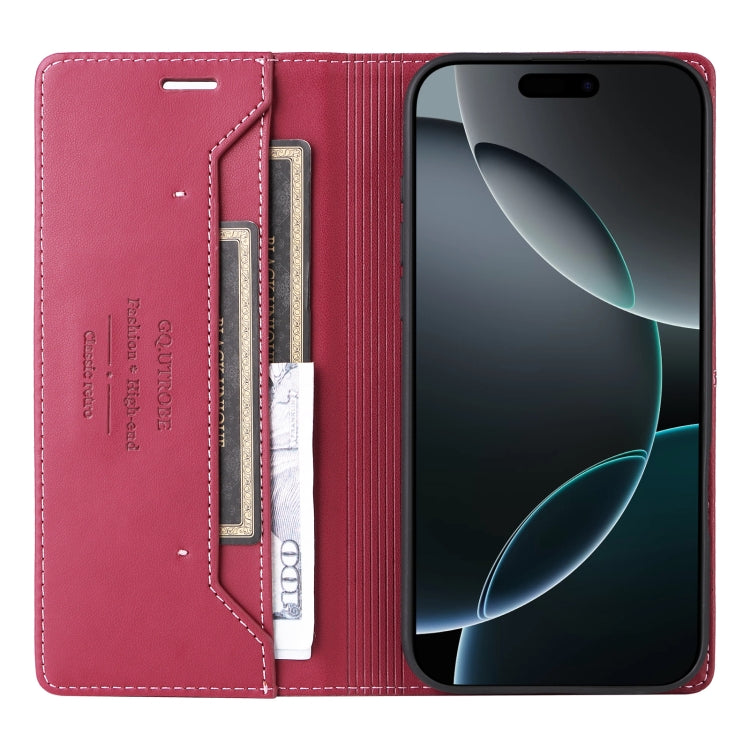 For iPhone 11 Pro Max GQUTROBE G01 RFID Anti-theft Leather Phone Case