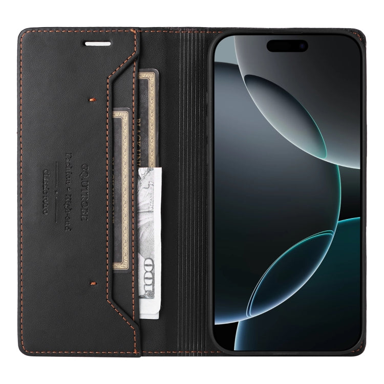 For iPhone 11 Pro Max GQUTROBE G01 RFID Anti-theft Leather Phone Case