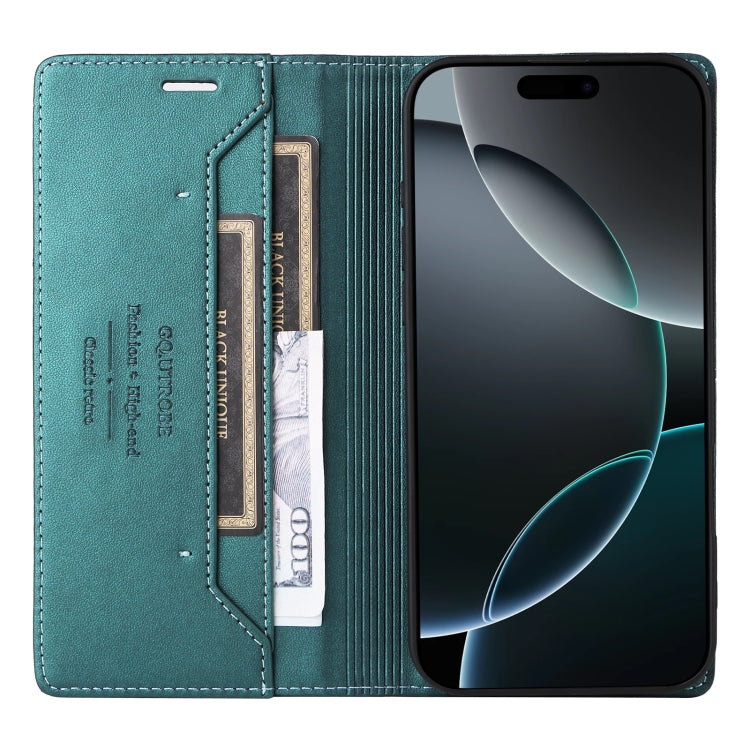 For iPhone 13 Pro Max GQUTROBE G01 RFID Anti-theft Leather Phone Case