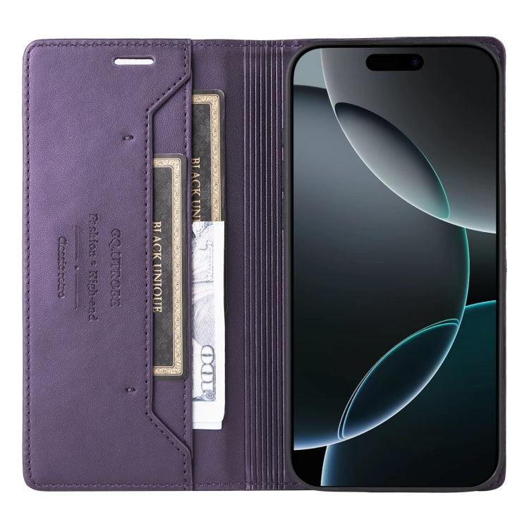 For iPhone 14 Pro Max GQUTROBE G01 RFID Anti-theft Leather Phone Case
