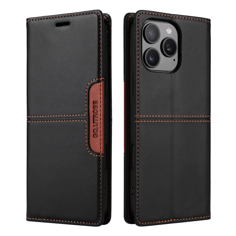 For iPhone 15 Pro GQUTROBE G01 RFID Anti-theft Leather Phone Case