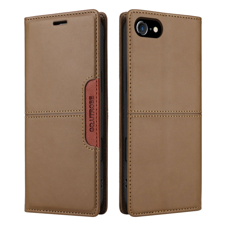 For iPhone SE 2022 / SE 2020 / 8 / 7 GQUTROBE G01 RFID Anti-theft Leather Phone Case