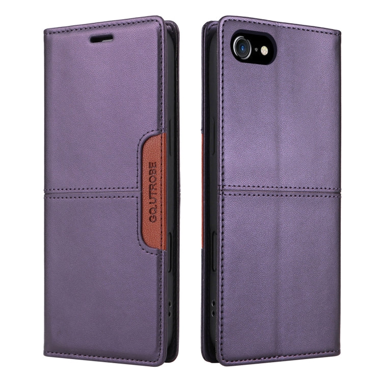 For iPhone SE 2022 / SE 2020 / 8 / 7 GQUTROBE G01 RFID Anti-theft Leather Phone Case