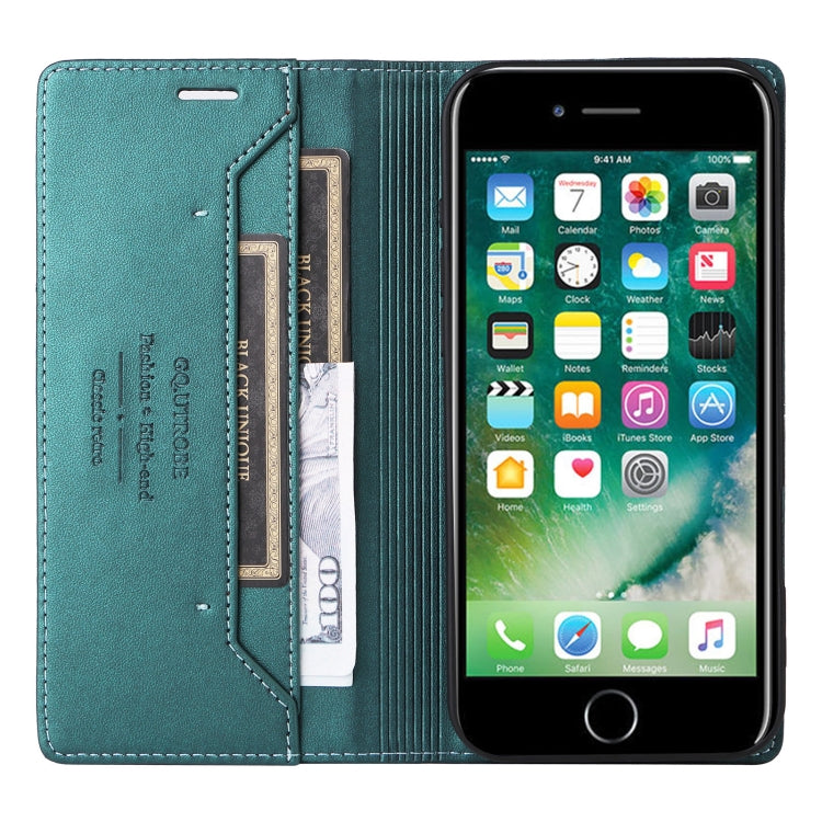For iPhone SE 2022 / SE 2020 / 8 / 7 GQUTROBE G01 RFID Anti-theft Leather Phone Case