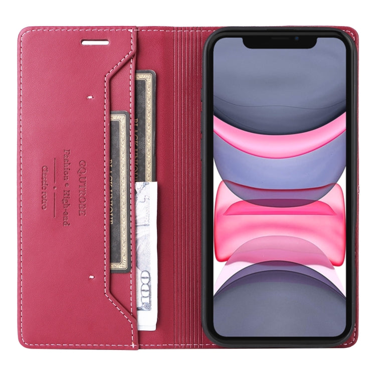 For iPhone 11 GQUTROBE G01 RFID Anti-theft Leather Phone Case