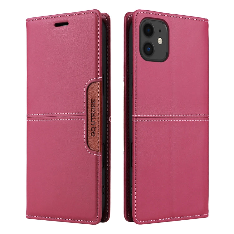For iPhone 12 GQUTROBE G01 RFID Anti-theft Leather Phone Case