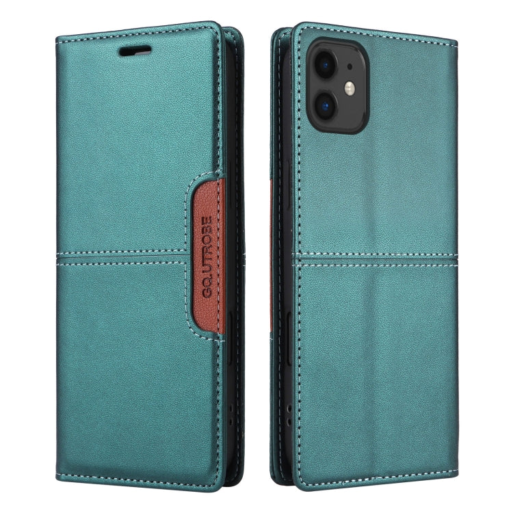 For iPhone 12 GQUTROBE G01 RFID Anti-theft Leather Phone Case
