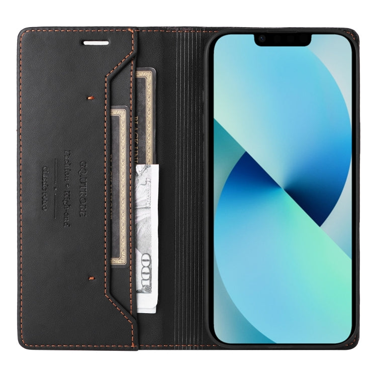 For iPhone 15 Plus / 14 Plus GQUTROBE G01 RFID Anti-theft Leather Phone Case