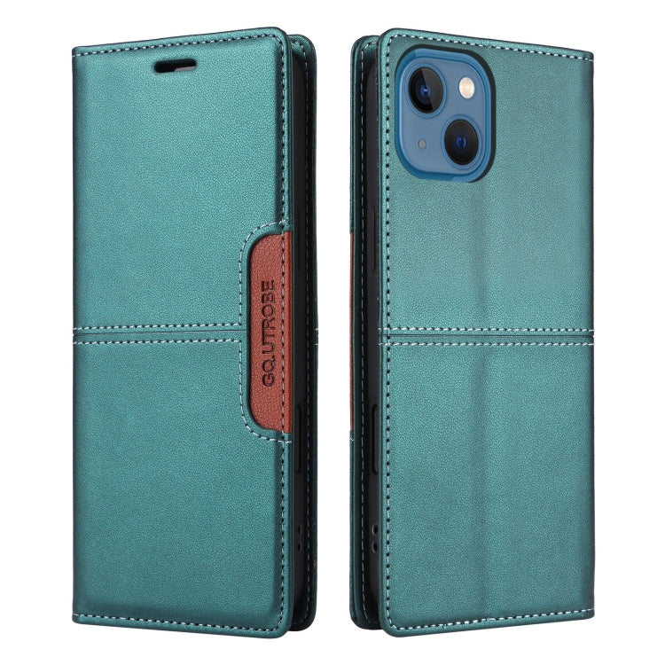 For iPhone 15 Plus / 14 Plus GQUTROBE G01 RFID Anti-theft Leather Phone Case
