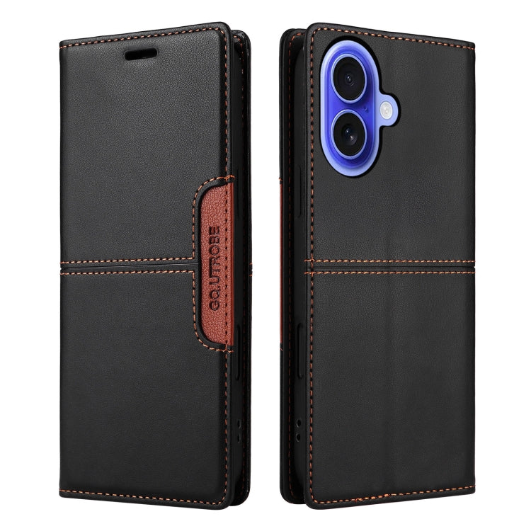 For iPhone 16 GQUTROBE G01 RFID Anti-theft Leather Phone Case