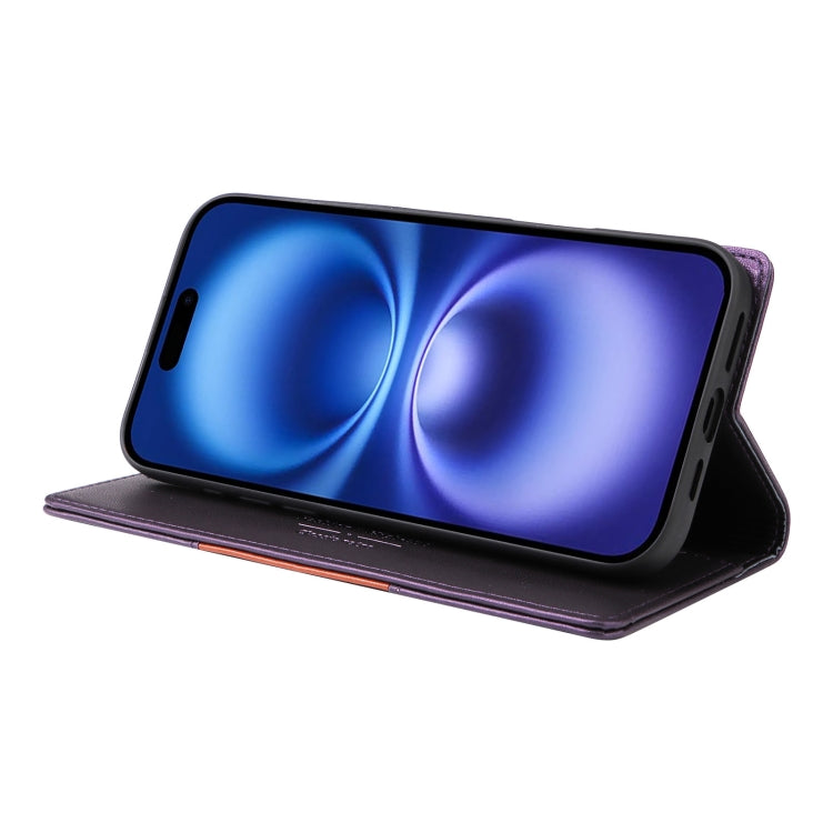 For iPhone 16 Plus GQUTROBE G01 RFID Anti-theft Leather Phone Case